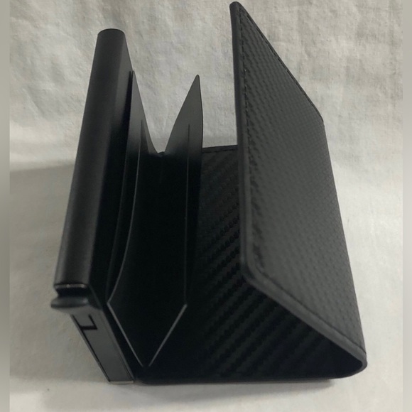 Men’s wallet anti theft casual multi cards money slots. Black - Picture 3 of 8